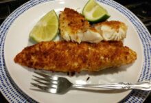 Utokias pecan coconut crusted fish