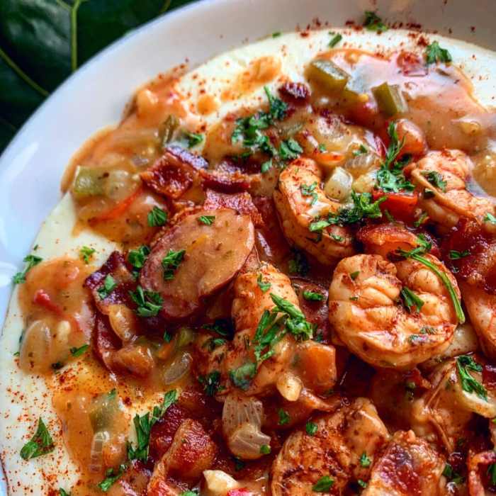 Shrimp and grits louisiana style