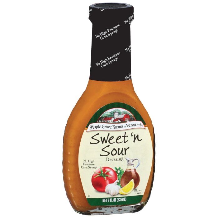 Sweet and sour salad dressing