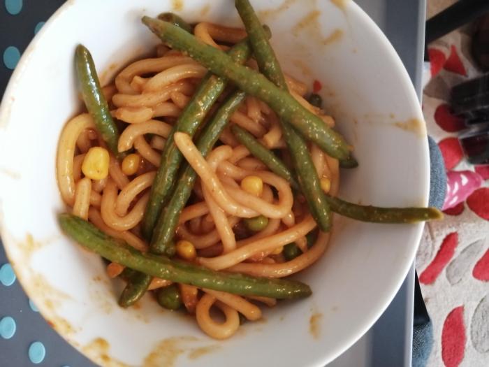 Udon peanut butter noodles