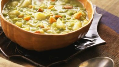 Vegan split pea soup i