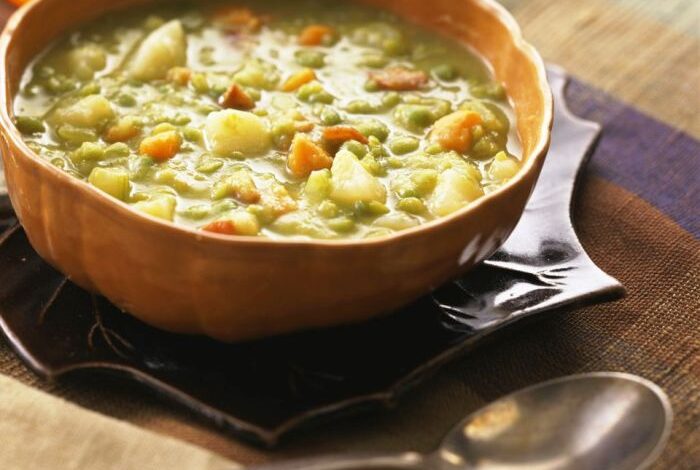 Vegan split pea soup i