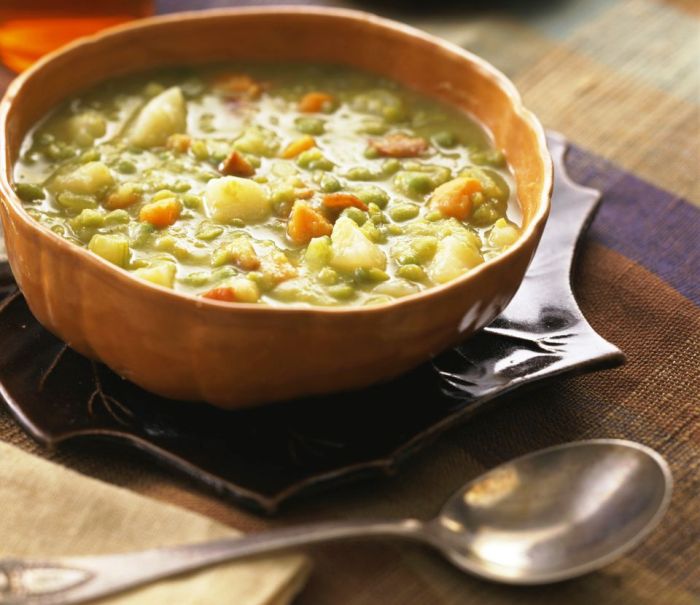 Vegan split pea soup i