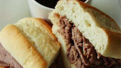 Easy slow cooker french dip