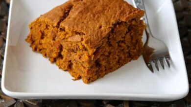 Vegan pumpkin pie blondies