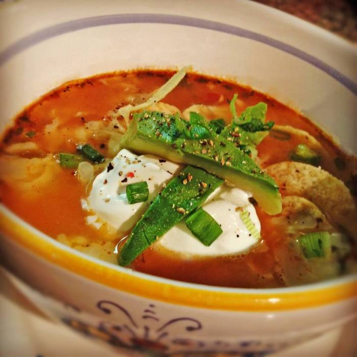 The worlds best tortilla soup