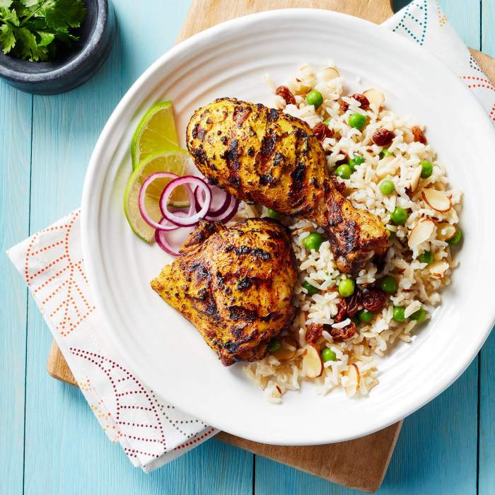 Grilled chicken veggies over rice