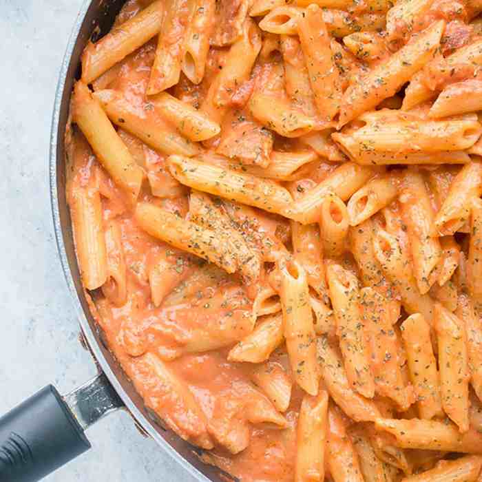 Penne russo a la vodka