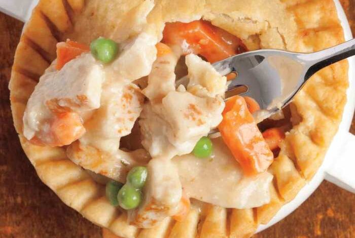 Impossibly easy chicken pot pie