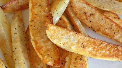 Oven baked potato fries