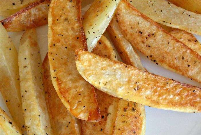 Oven baked potato fries