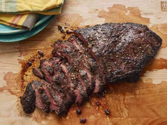 Flat iron steak and spinach salad