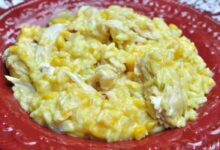 Slow cooker cheesy chicken and rice