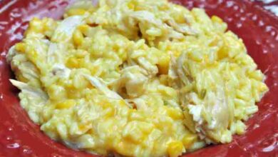 Slow cooker cheesy chicken and rice