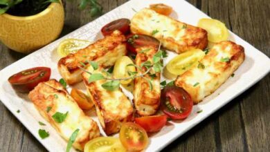 Air fryer halloumi cheese