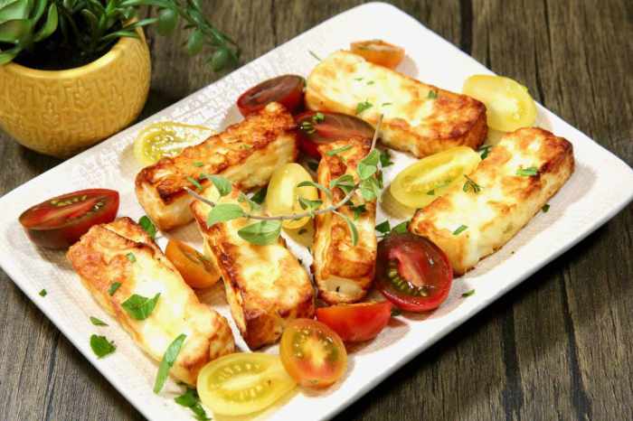 Air fryer halloumi cheese