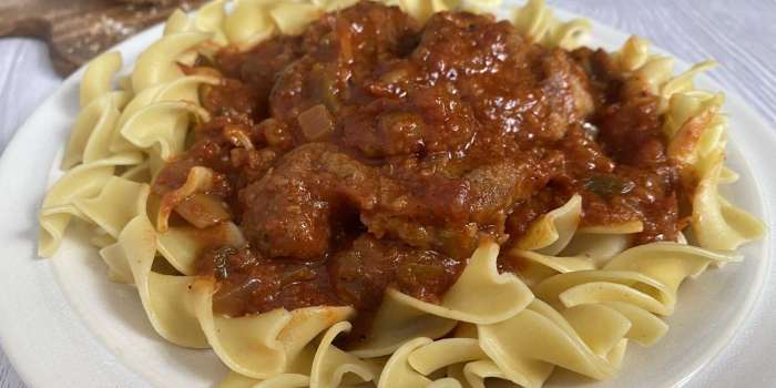 Simple swiss steak in a dutch oven