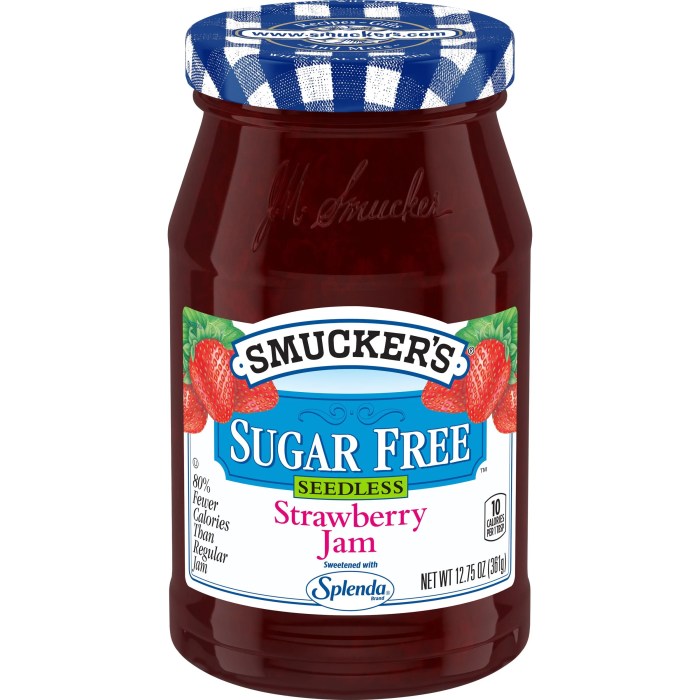 Low sugar no sugar strawberry jam