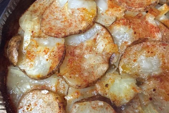 Creamy and crispy scalloped potatoes