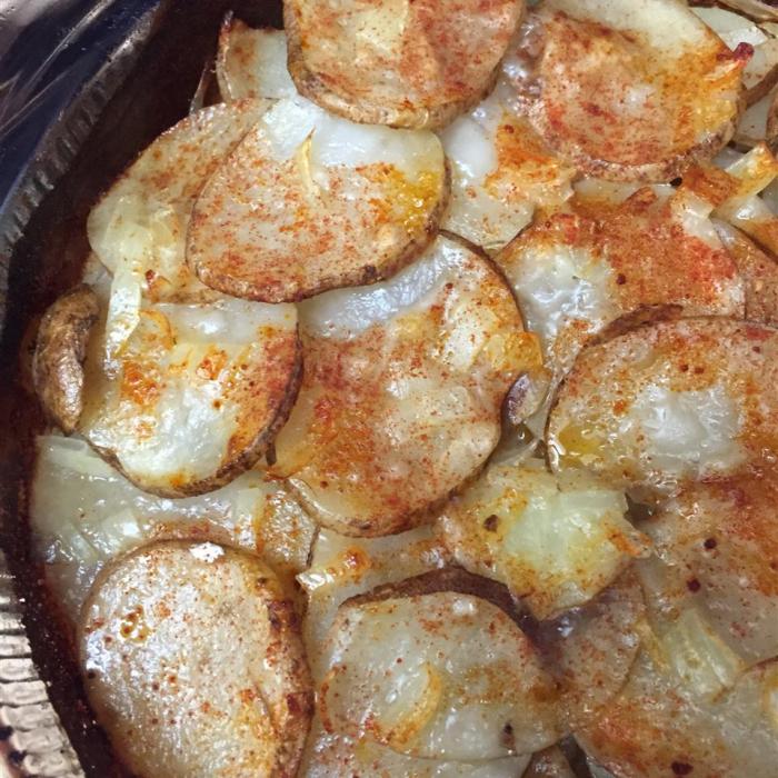 Creamy and crispy scalloped potatoes