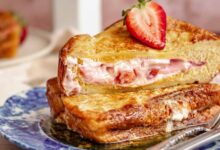 Strawberry cheesecake french toast