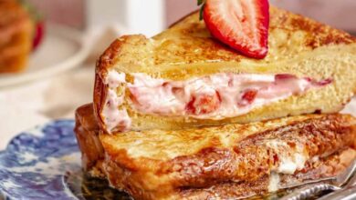 Strawberry cheesecake french toast