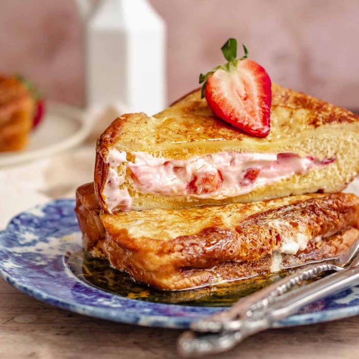 Strawberry cheesecake french toast