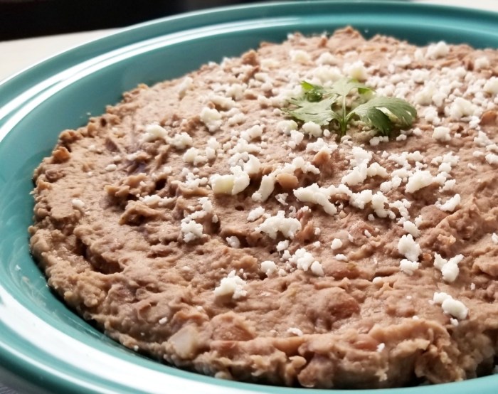 Quick and easy refried beans