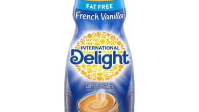 Fat free vanilla coffee creamer