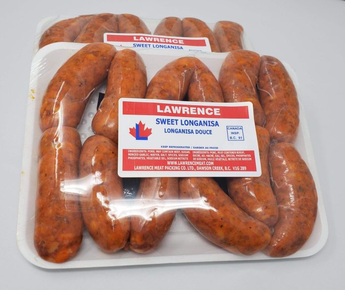 Philippine longanisa de eugenio sweet sausage