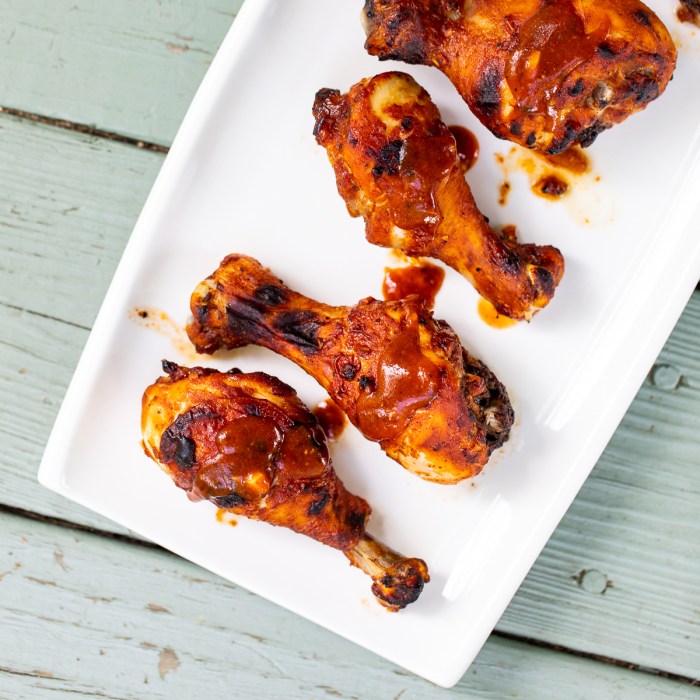 Baked bbq chicken drumsticks