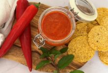 Easy blender red pepper sauce