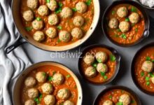 Turkey and rice meatballs albondigas