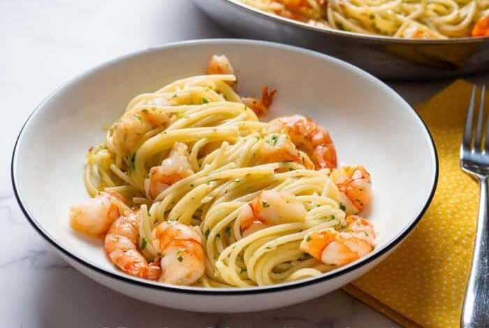 Scampi shrimp pasta recipe angel hair recipes sauce garlic lemon butter dinner cooked jessicagavin food seafood serve tomatoes served choose