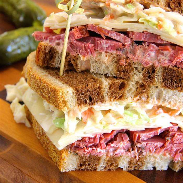 Corned beef special sandwiches
