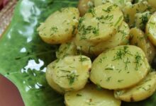 Garlic dill new potatoes