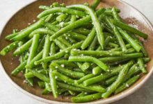 Slow cooked green beans