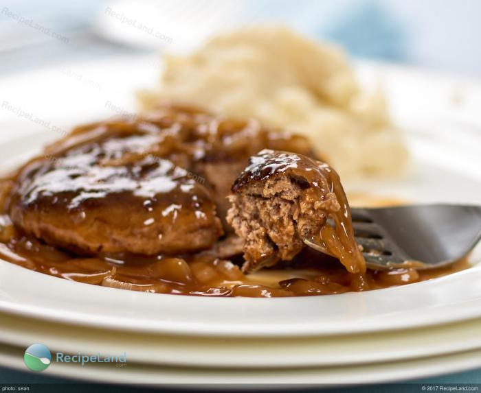 Instant pot salisbury steak with onion and mushroom gravy