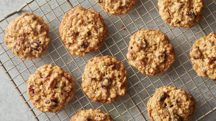 Cranberry orange oatmeal cookies