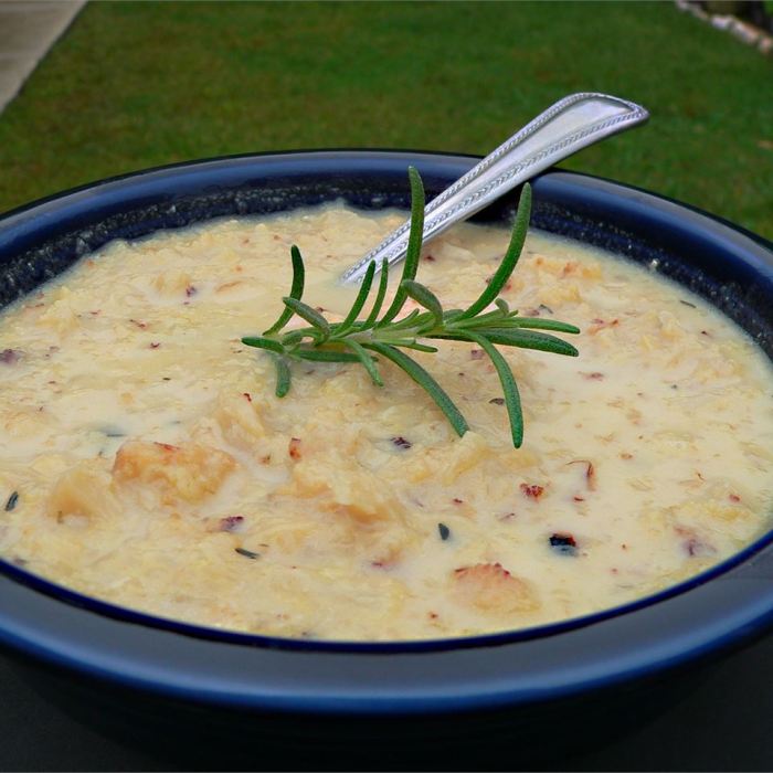 Fabulous roasted cauliflower soup