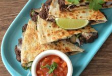 Mushroom and black bean quesadillas