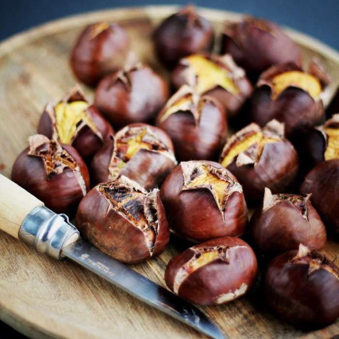 Air fryer roasted chestnuts