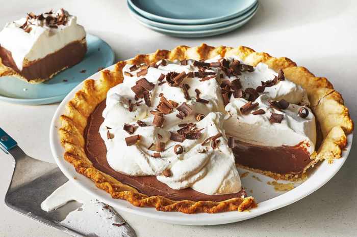 Grandmas chocolate custard pie