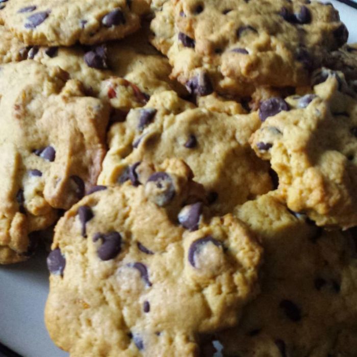 Persimmon chocolate chip cookies