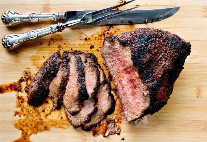 Tip tri oven grilled santa maria roasted cooking recipe recipes york roast beef steak grill cook tritip times prepare nyt