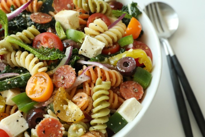 Rainbow pasta salad ii