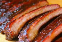 Electric smoker bbq rib tips