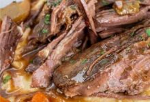 Three packet slow cooker roast