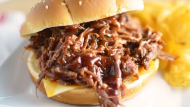 Barbecue beef for sandwiches