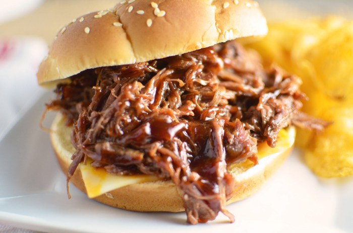 Barbecue beef for sandwiches